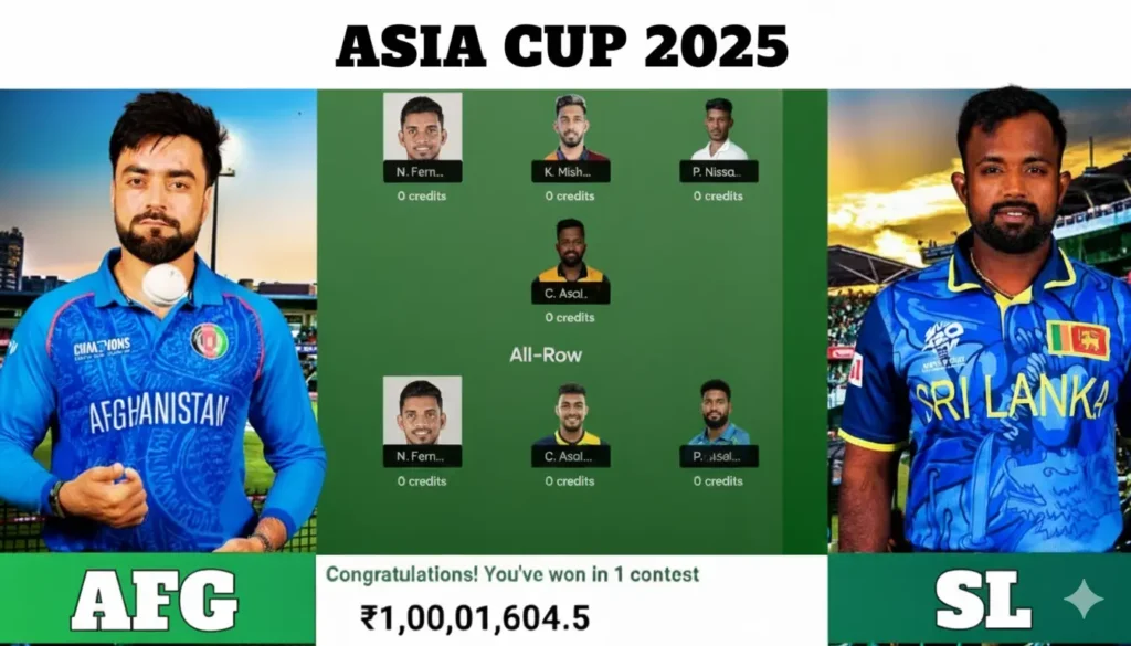 Asia Cup 2025 Afghanistan vs Sri Lanka Match 11 Preview, Pitch Report & Fantasy Tips