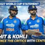 Rohit Sharma and Virat Kohli walk together after scoring centuries in domestic cricket, sending a strong message ahead of the 2027 ODI World Cup during the Vijay Hazare Trophy.